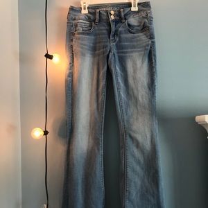 American Eagle Lightwashed flare jeans